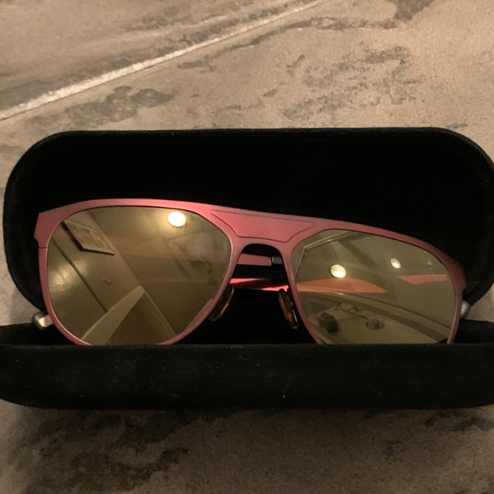 Limited Edition Maroon SEE sunglasses with case